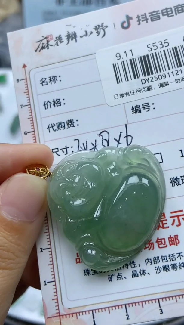 未镶嵌定制翡翠灵***子天然翡翠A货180