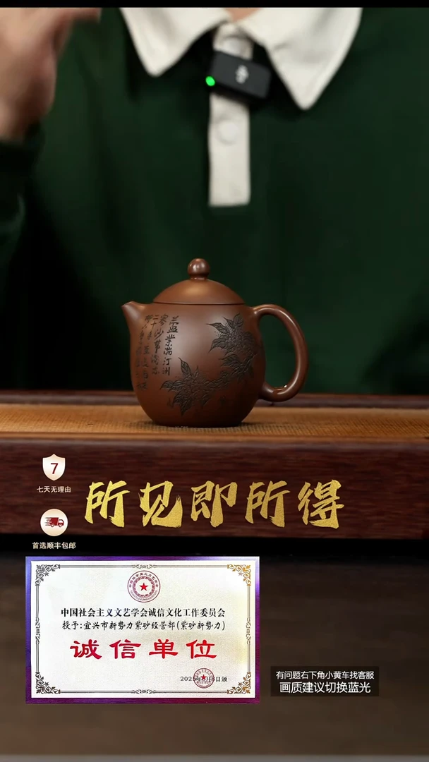 茶壶紫砂原矿深井底槽清刻绘龙蛋