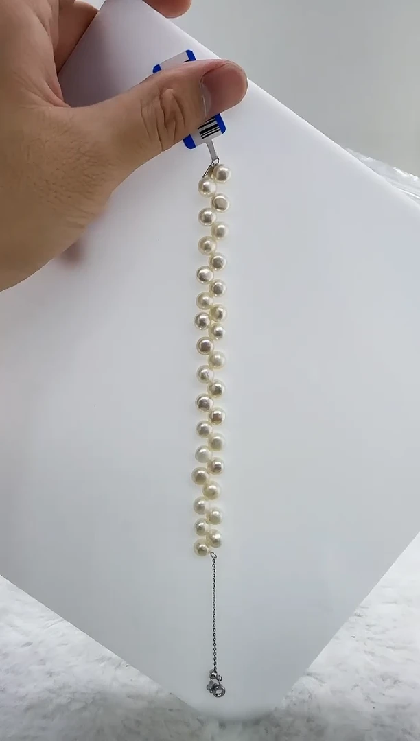 【闪购商品】淡水珍珠DA银S925镶嵌d203 手链