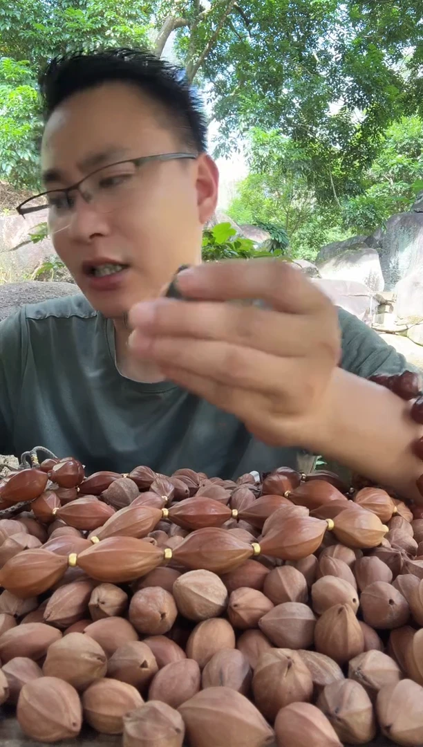 手串橄榄核吴***！22梅林铁核异形四花三通单子100