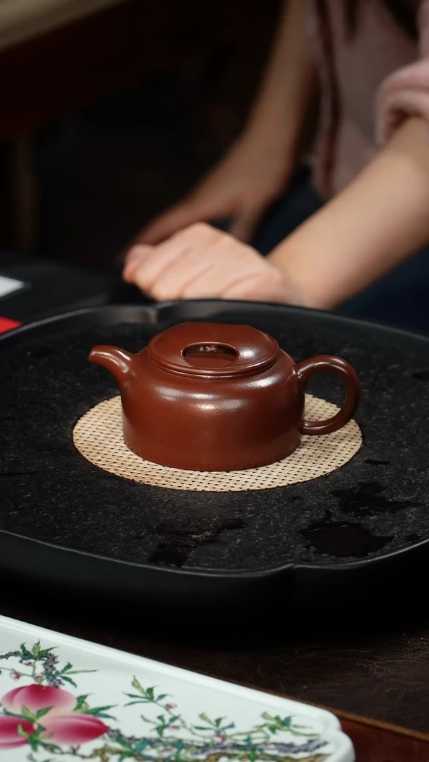 茶壶紫砂惠慧 牛盖莲子89 紫袍玉砂 200毫升