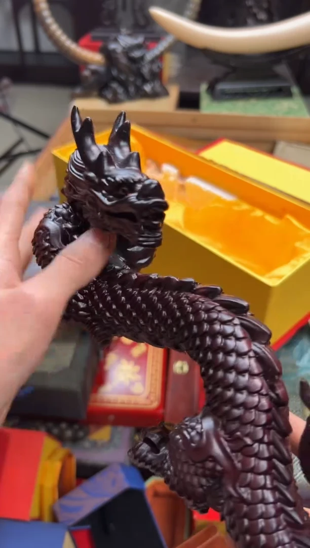 【闪购商品】木————————龙摆件