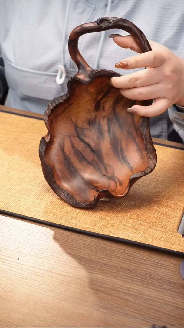 4号云小屋紫柚木果盘