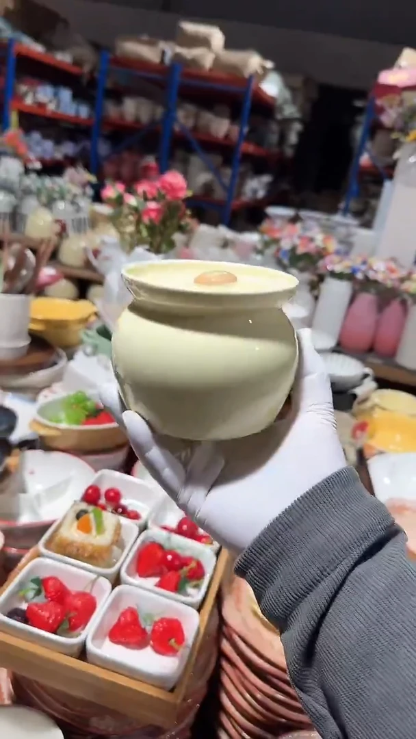 陶瓷奶油炖盅微瑕 凑满20元包邮