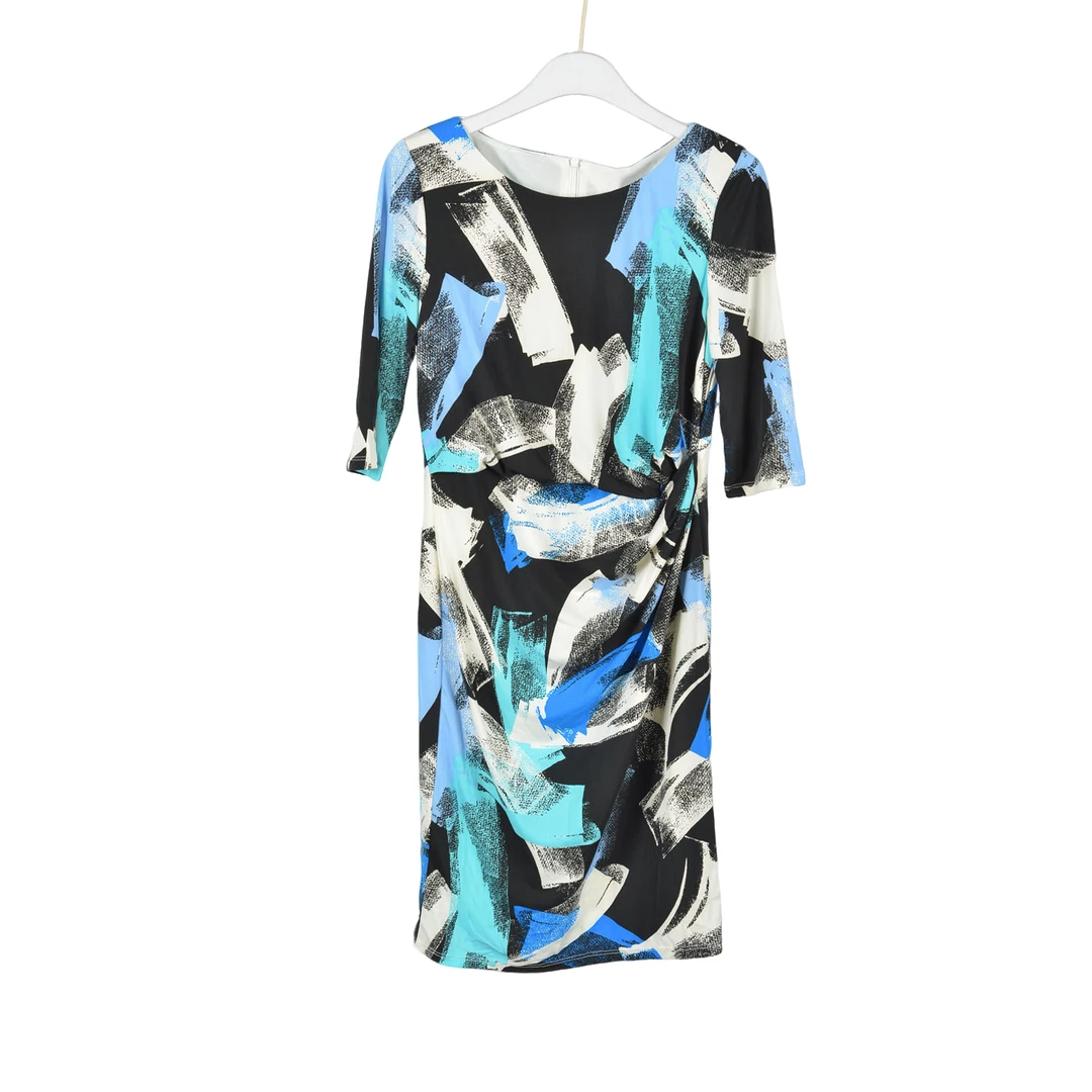 GPF4【专柜捡漏】女装SLDEC-连衣裙2489-黑底蓝白花