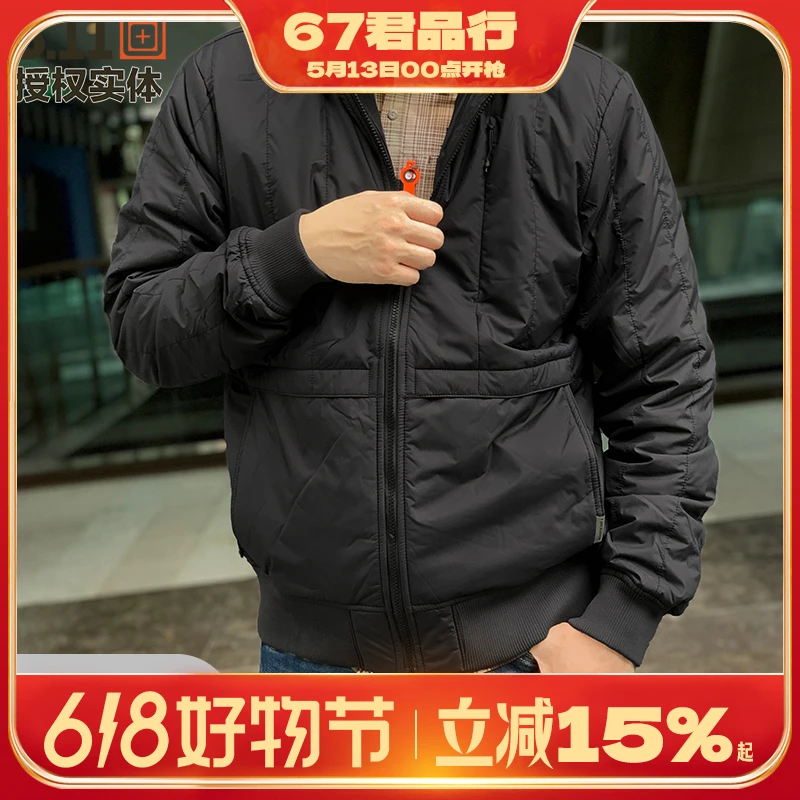 美国5.11赛莫斯户外棉服夹克金标p棉防寒保暖防水男风帽48387外套