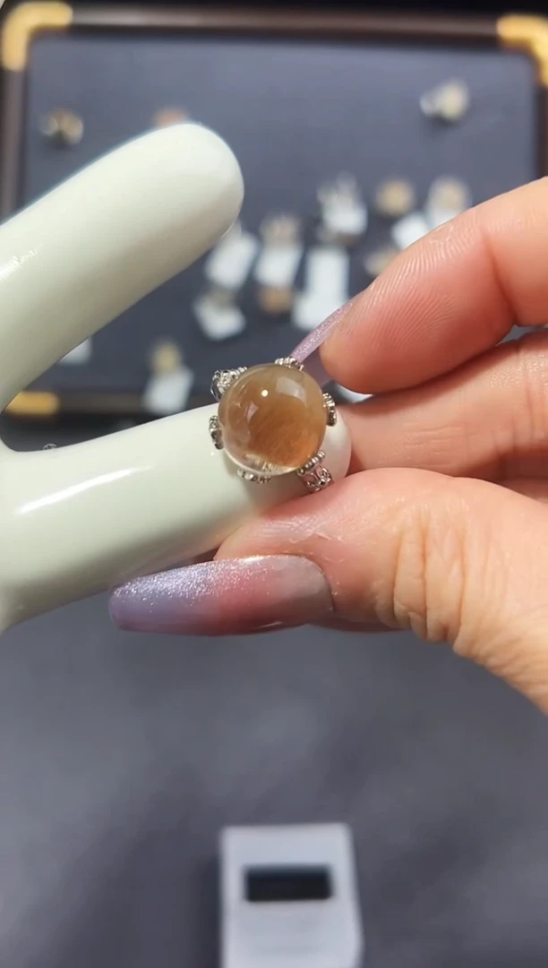 【闪购商品】水晶戒指银S925镶嵌发一（30）