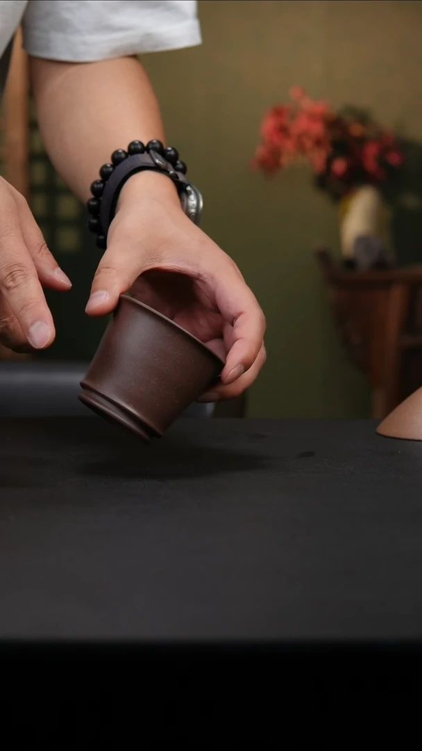 茶壶紫砂萨顶紫泥主人杯120cc左右车车杯