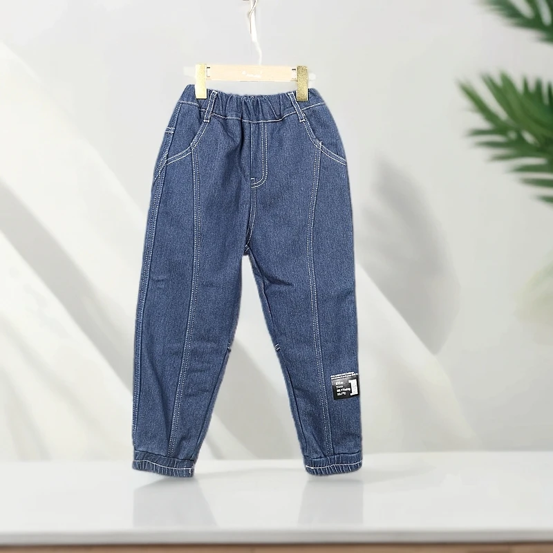 B3-131佰儿童冬季加绒百搭牛仔裤(6235)