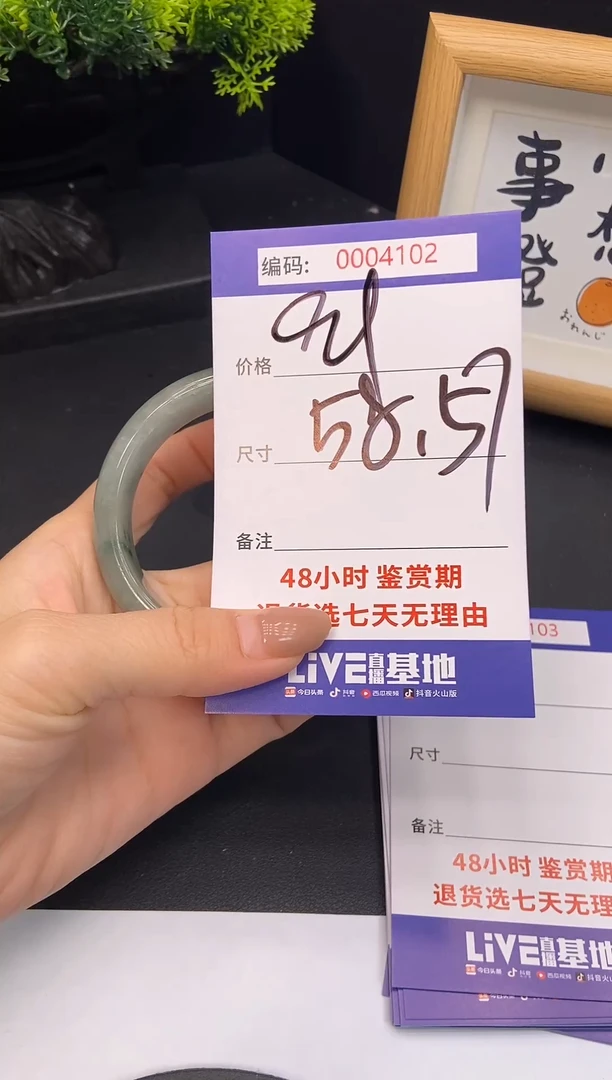 未镶嵌手镯翡翠0004102