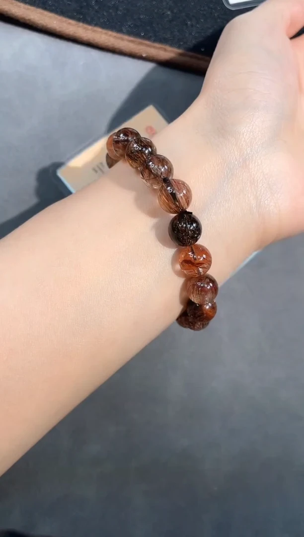 【闪购商品】紫晶手链未镶嵌90号黑超七单圈10mm