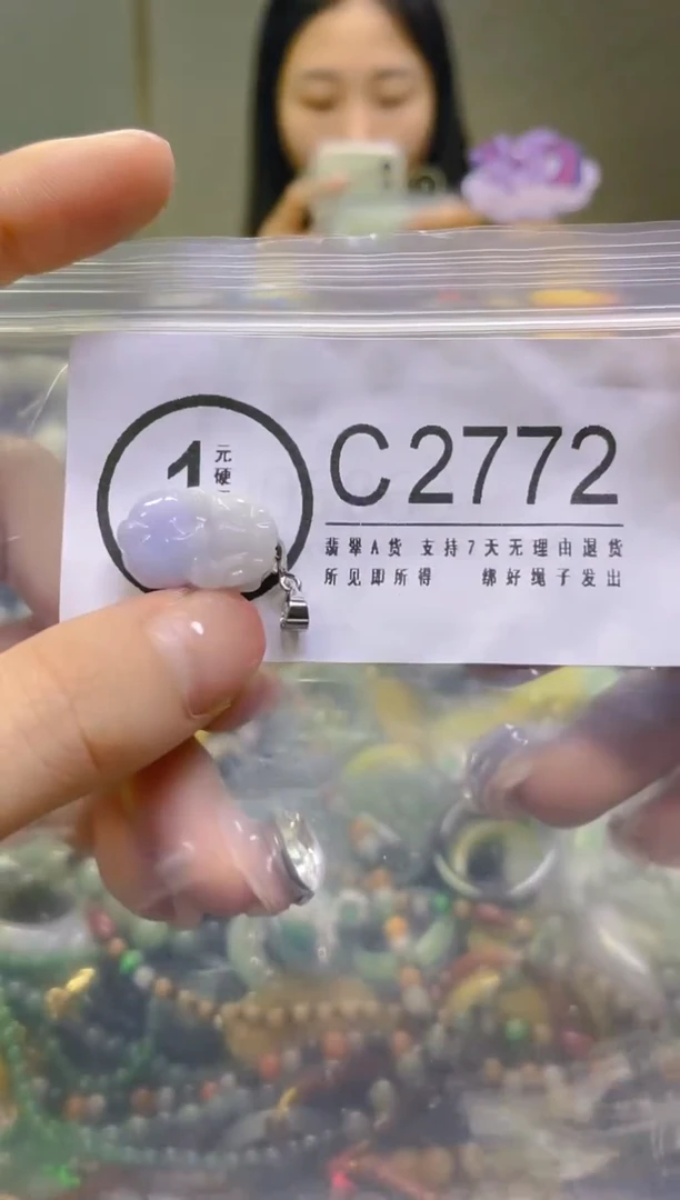 翡翠未镶嵌颈饰/C/翡翠A货，一件也是批发价