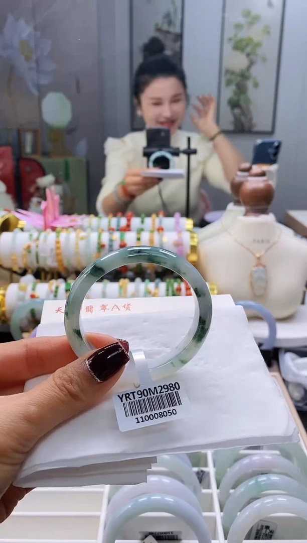 未镶嵌手镯翡翠56号贵妃53.5/5152正/短48.0/13.3*7.4