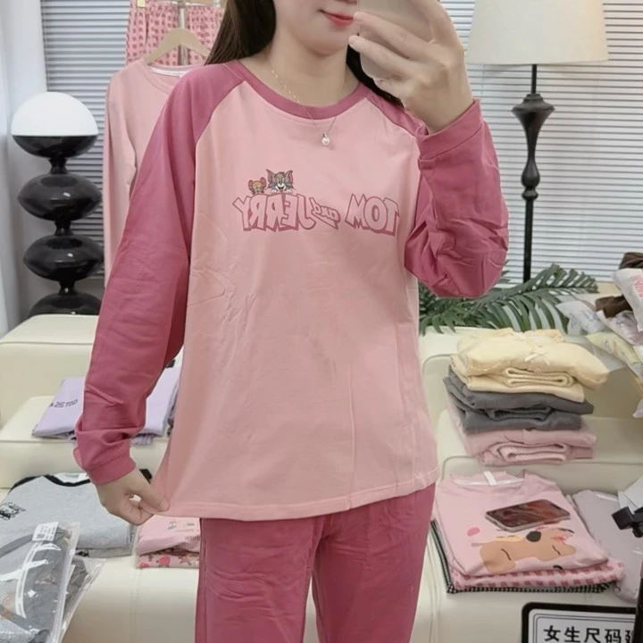 冬季女士加厚舒绒棉（长袖长裤）家居服舒适休闲印花