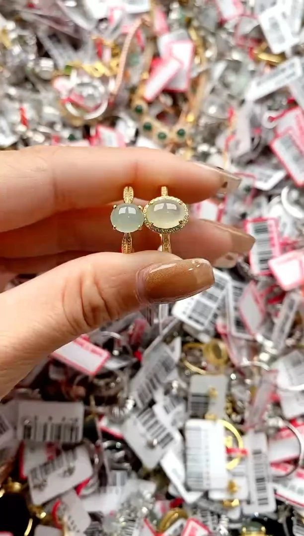 【闪购商品】翡翠戒指银S925镶嵌444444444    1