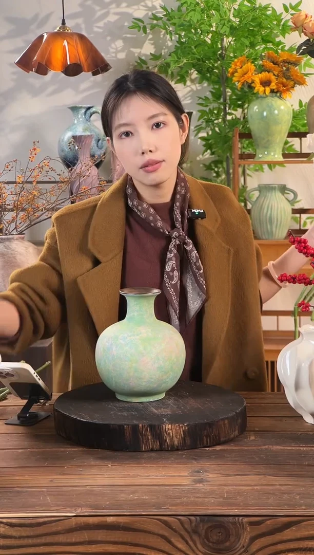 【睡莲-小圆墩】陶瓷花瓶