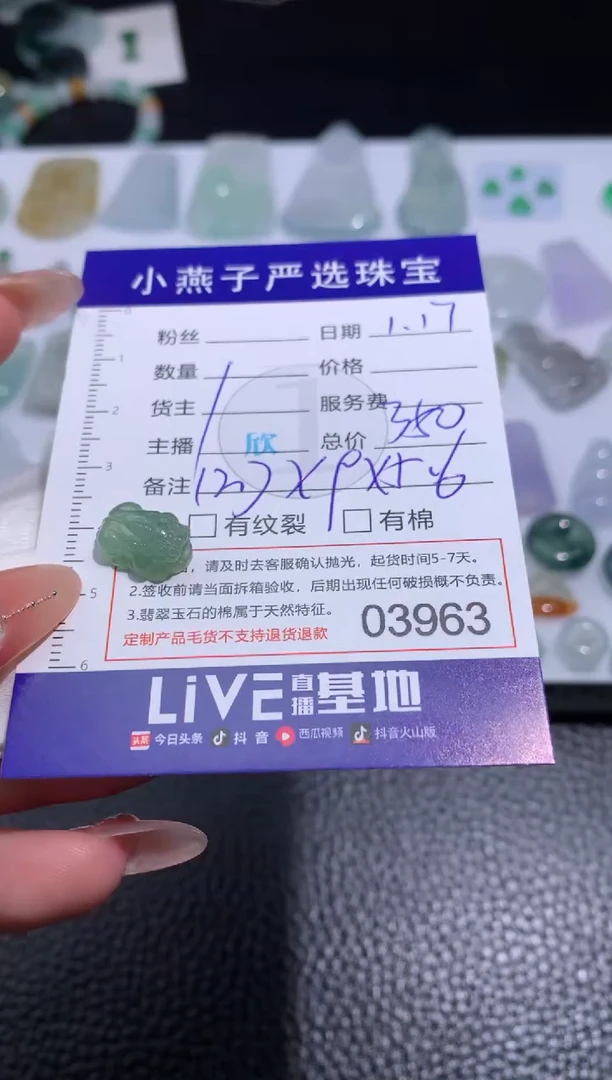 【闪购商品】定制翡翠未镶嵌貔貅