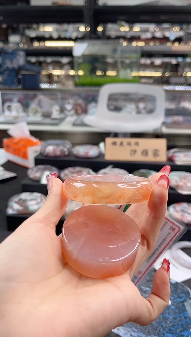 未镶嵌手镯石英质玉54圈口（赠品镯心）S93054