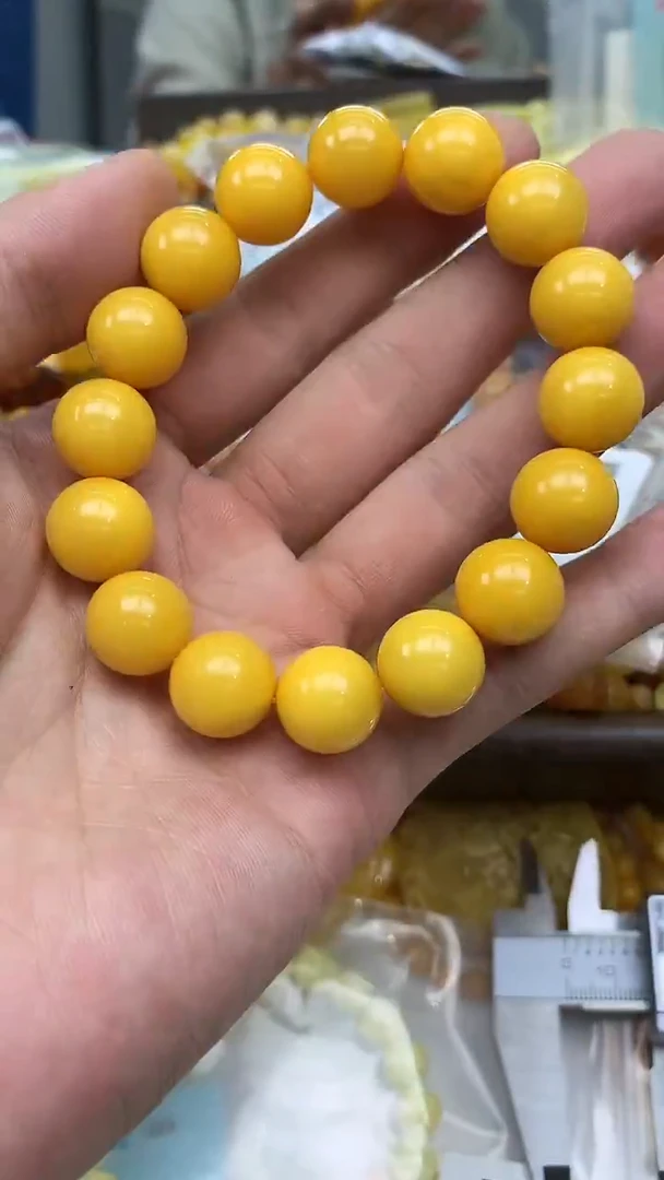 裸石蜜蜡未镶嵌手串卡13