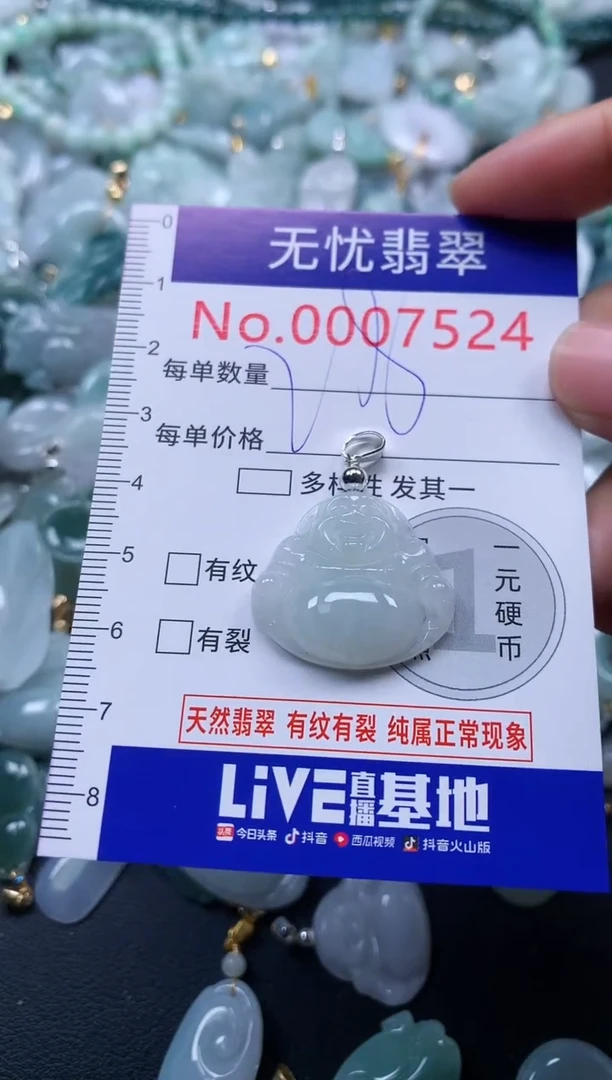 颈饰未镶嵌翡翠7524