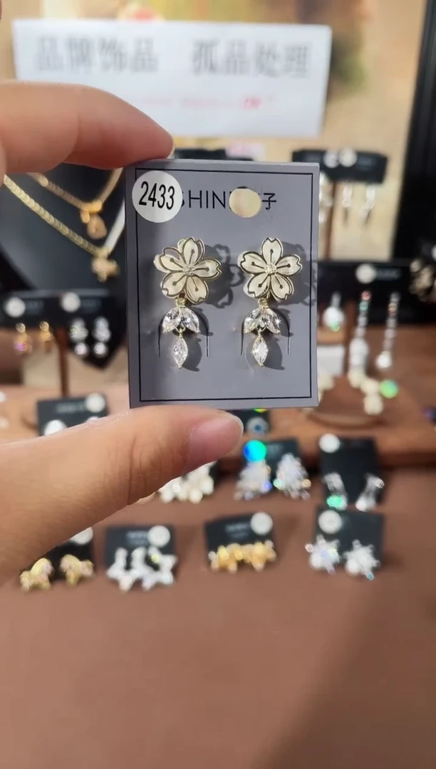 合金925银锆石萱2433