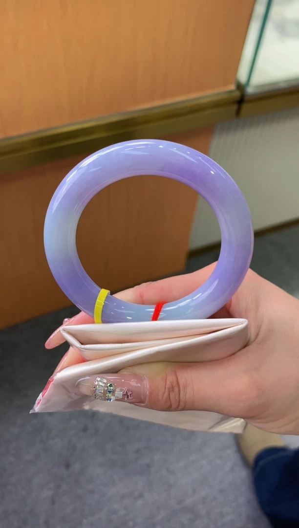 未镶嵌手镯翡翠-F17-圆条56.8