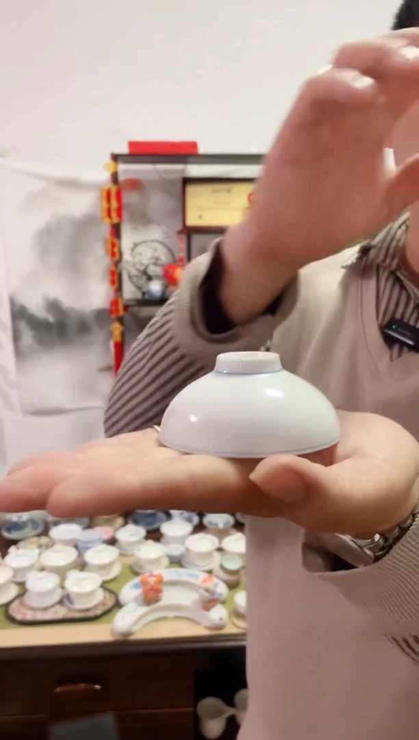 【闪购商品】【瓷心匠物】直播间福利专款蓝纹杯6个