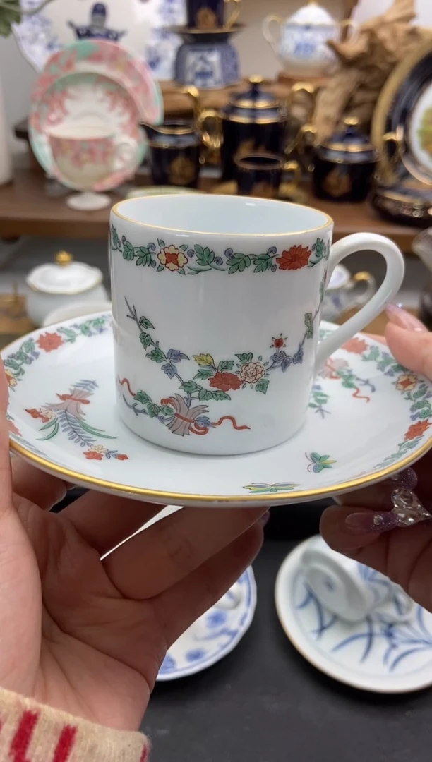 瓷片全新秀峰咖啡杯谨慎参拍，防伪帖撕毁无售后