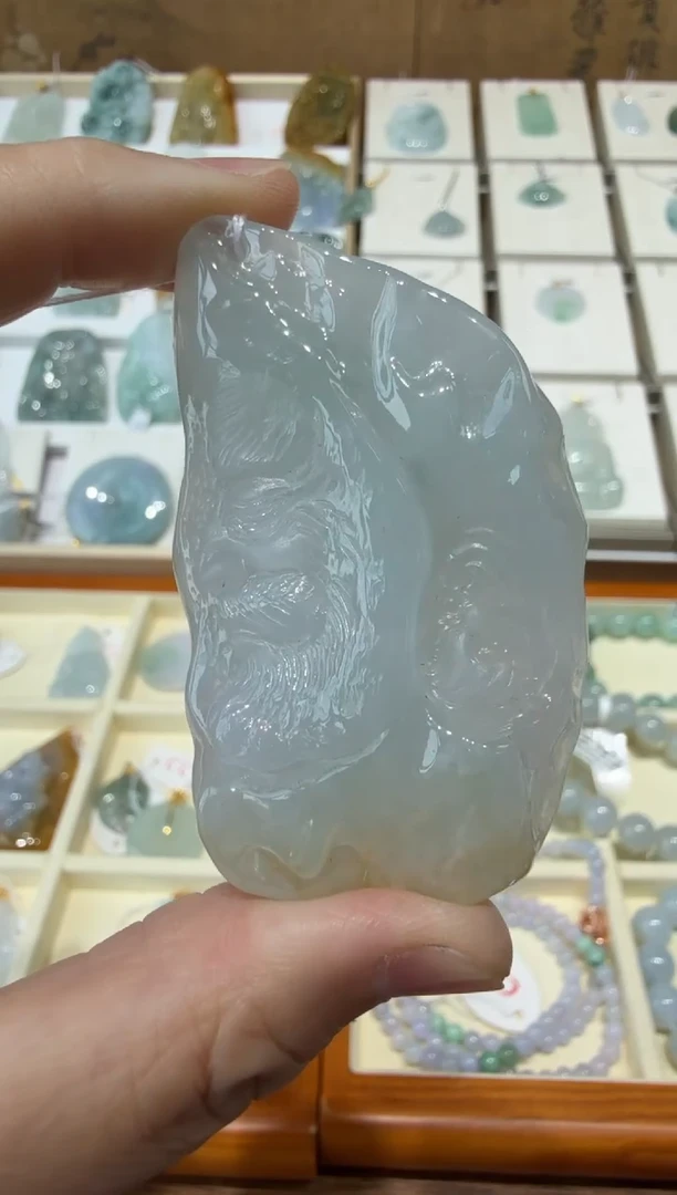 未镶嵌挂件翡翠A货翡翠多样性孤品国雕谢林工
