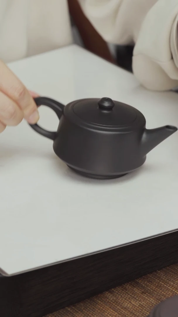 【闪购商品】紫砂茶壶老紫泥还原烧础-半手约125CC