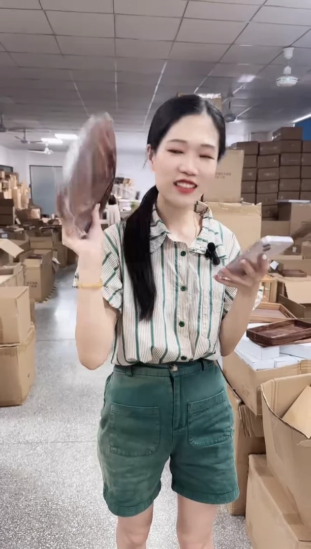 南美胡桃木鹅卵石托盘