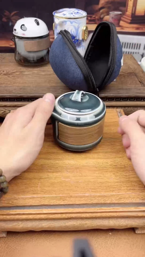 【闪购商品】陶瓷茶具摆件茶叶罐