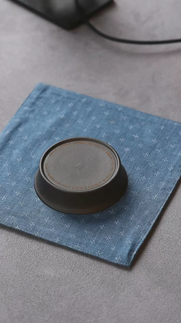 【闪购商品】紫砂盖置七碗茶诗盖置黑福利品