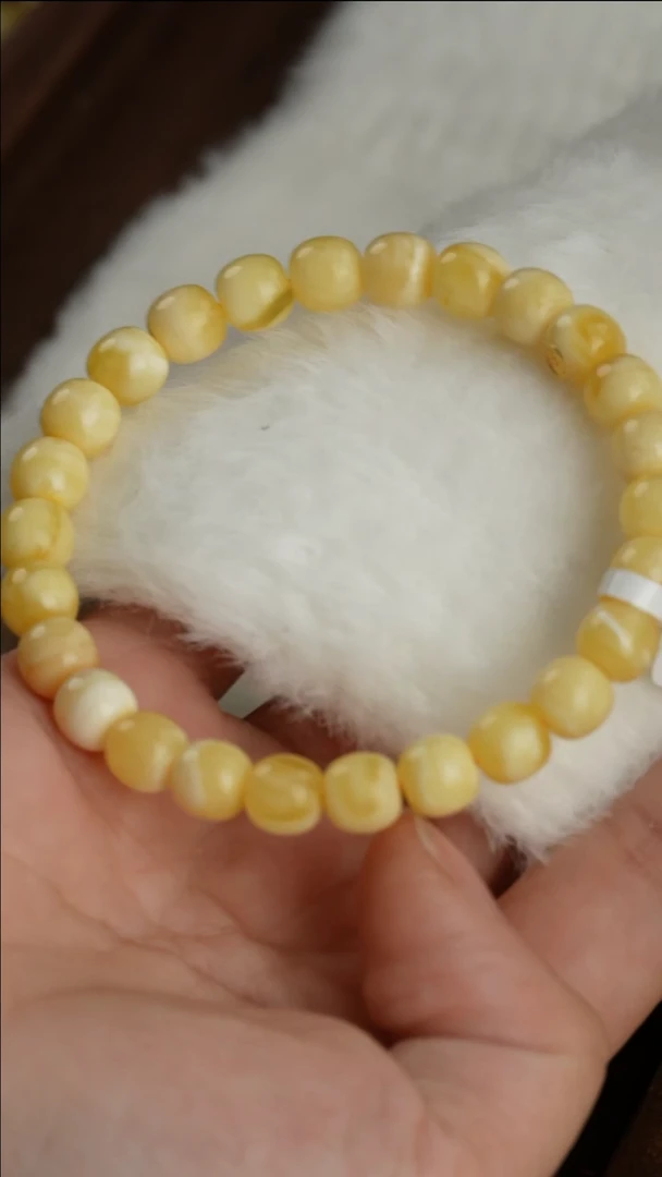 【闪购商品】蜜蜡裸石未镶嵌精工蜜蜡手串山河