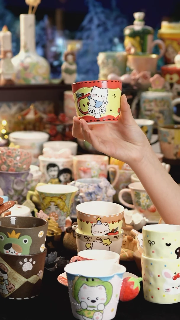 其他陶景德镇釉下彩手绘设计师款陶瓷