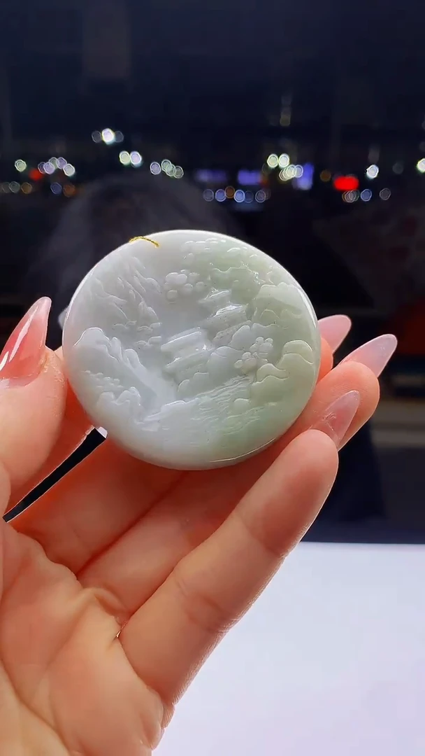 颈饰未镶嵌翡翠天然A货翡翠