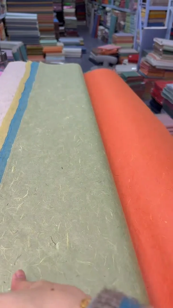 纯手工六尺整张十色50张雁楮清水云龙
