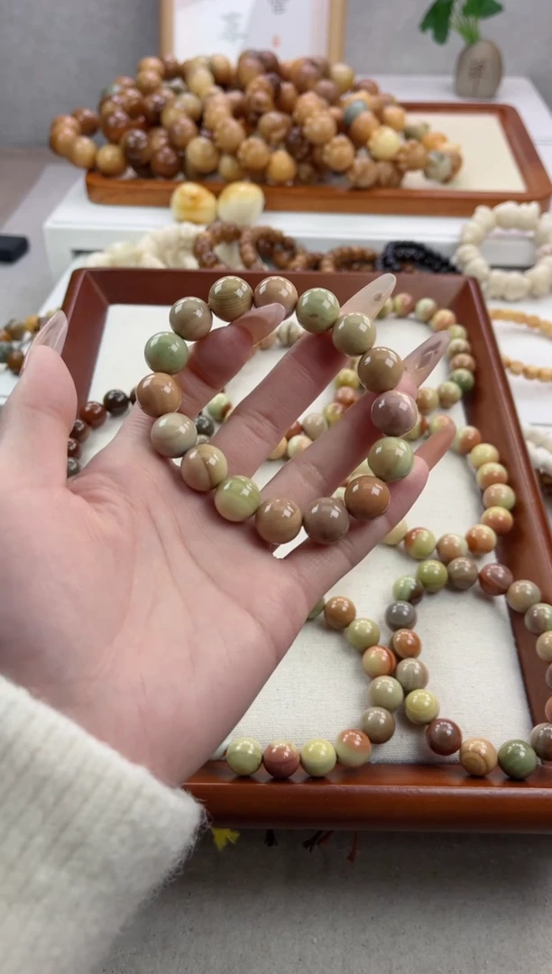 【闪购商品】菩提根/象牙果手串阿拉善圆珠12mm手串e04