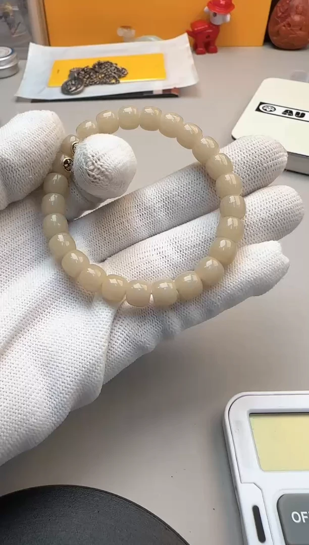 白玉菩提手串菩提根手串