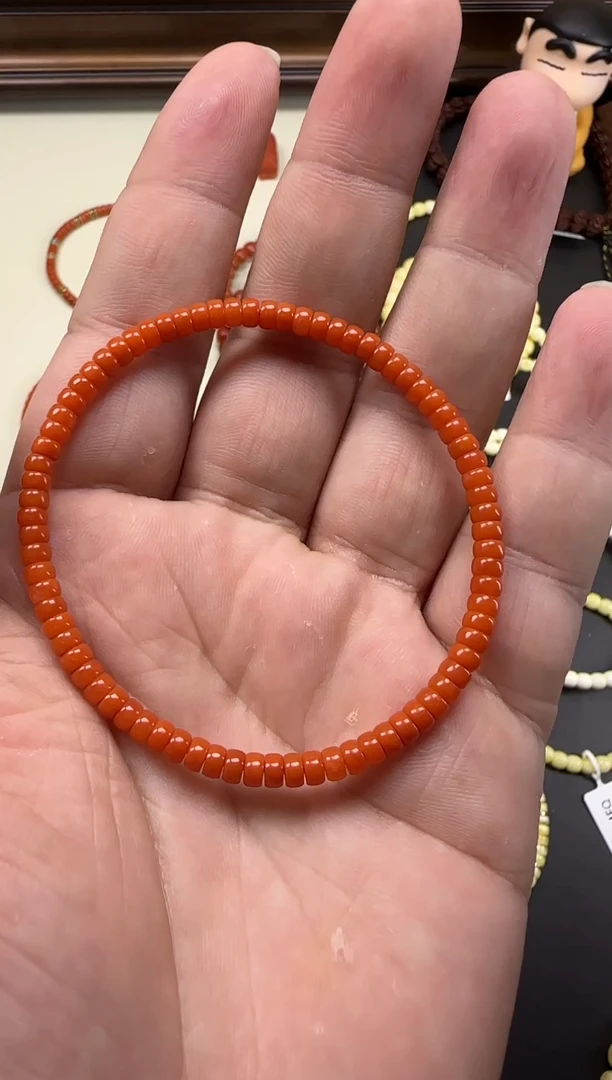 未镶嵌手串南红玛瑙远****包4mm精工药片
