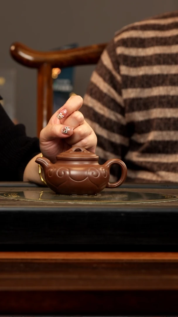 【闪购商品】紫砂茶壶YJB 紫泥 仿古如意