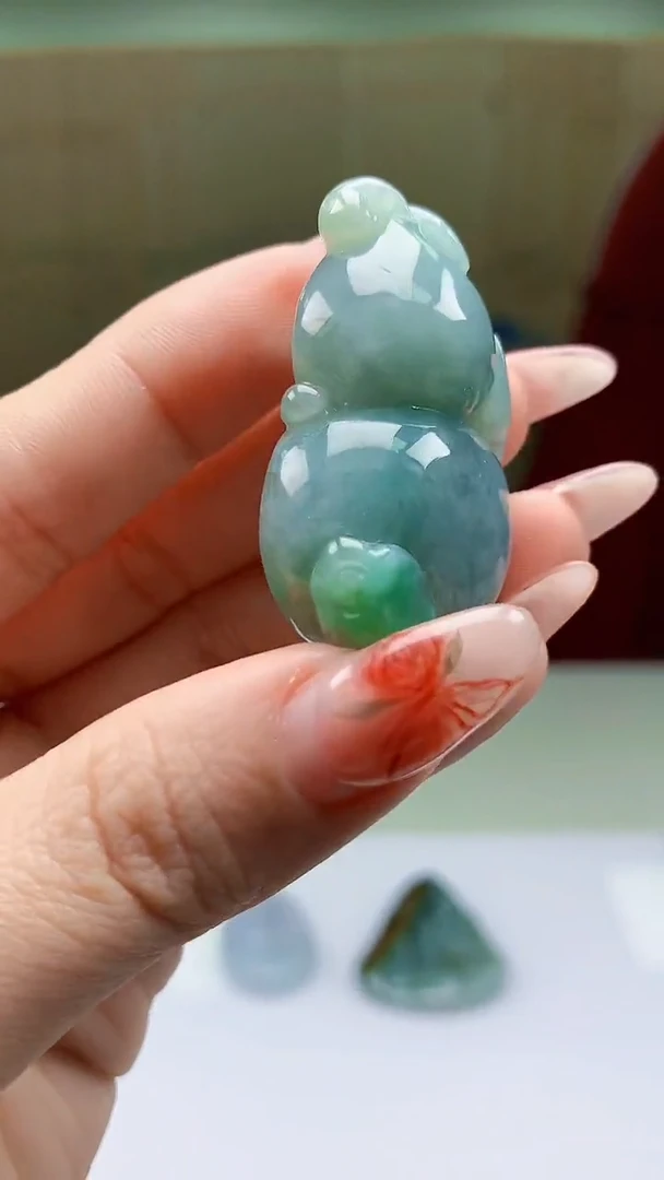 【闪购商品】定制翡翠未镶嵌4902ty-毛货挂件71