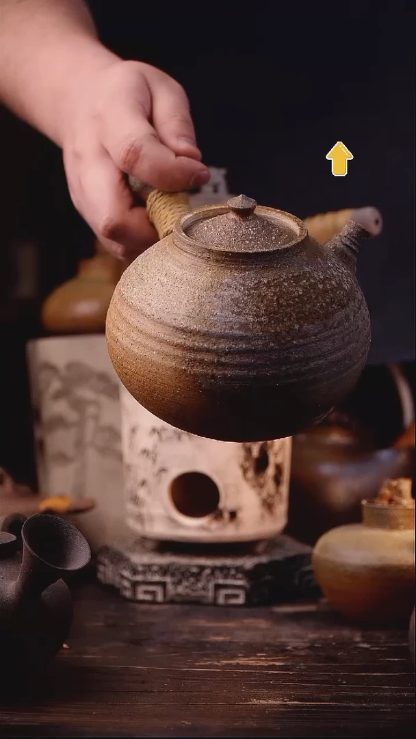 ?*?纯手工柴烧石矿侧把