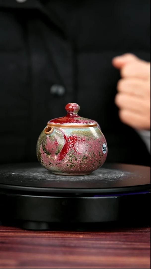 盖碗瓷608#苗幸伟一级品原矿钧瓷西施壶