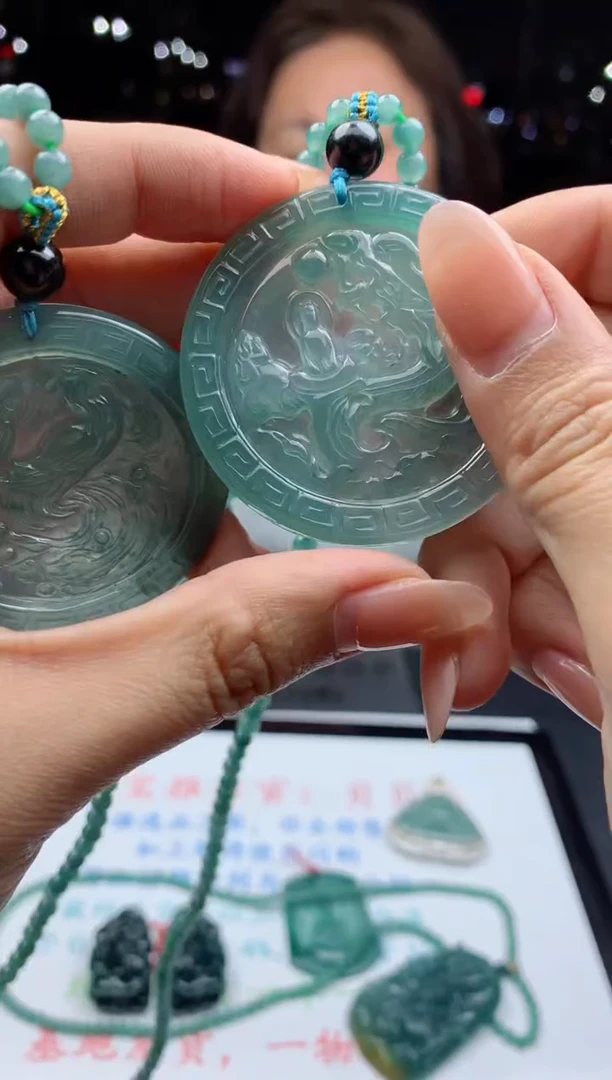 未镶嵌定制翡翠天然A货翡翠多样性发其一对