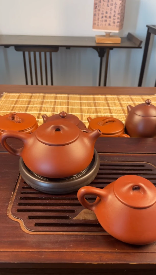 茶壶紫砂大红袍景州石瓢
