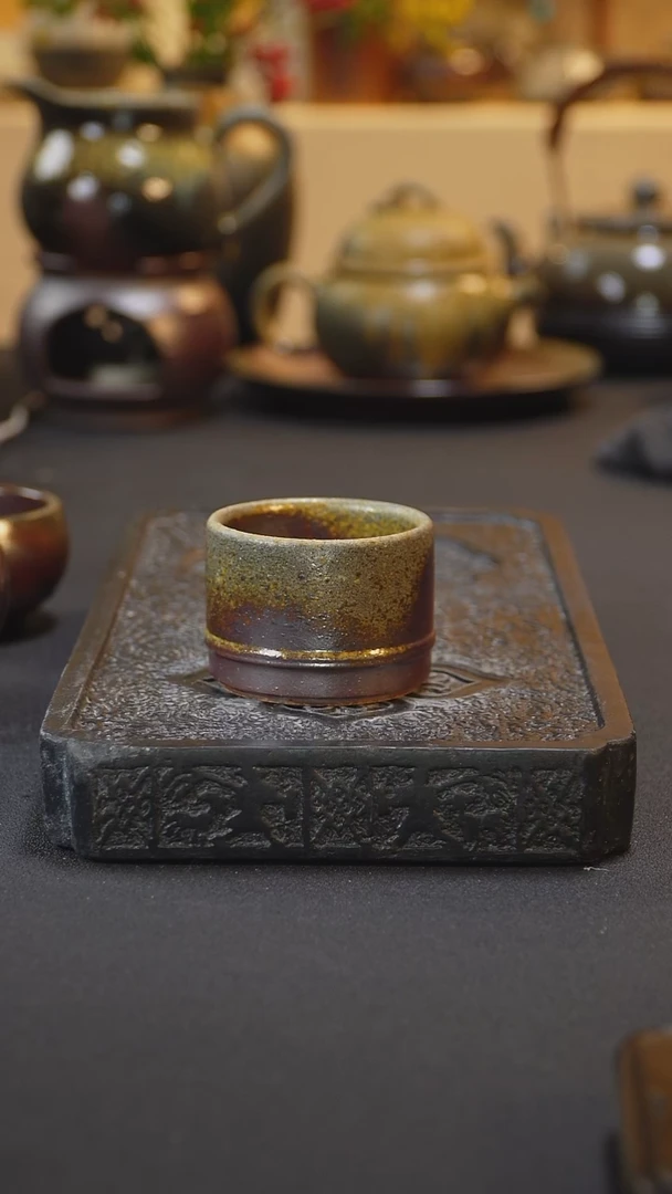 茶壶紫砂纯自然柴烧