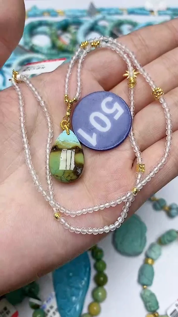 【闪购商品】绿松石项链银S925镶嵌501