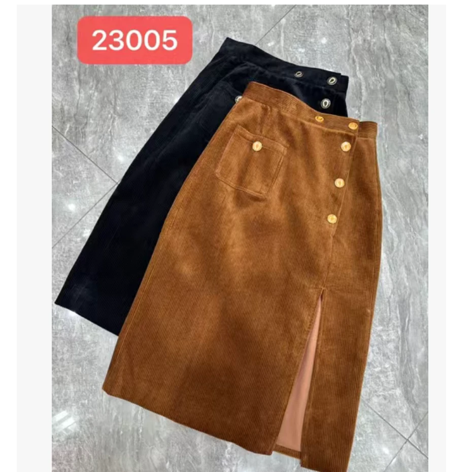 【南油玲姐】咖色半身裙A23005