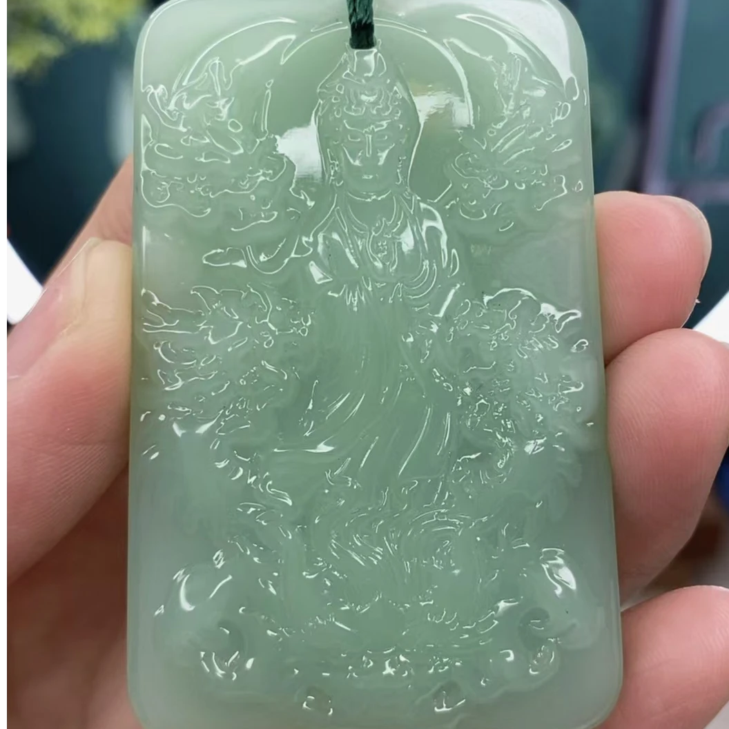 .. kkk1时尚饰品浅绿色九龙观音.